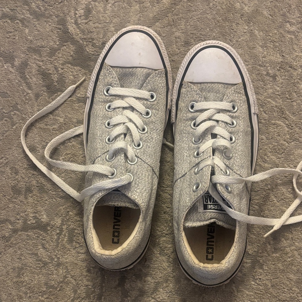 Converse Women's Sneakers in Gray and White